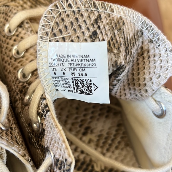 EUC | Converse Chuck Taylor All Stars CTAS Lift Ox Platform Women's 8 - Picture 5 of 5